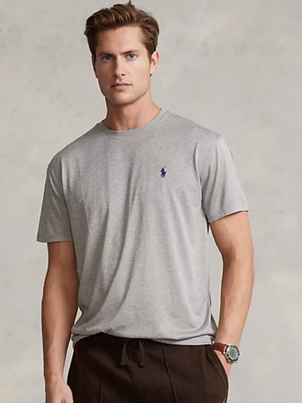 Polo Ralph Lauren Classic Performance Jersey T-Shirt (2 ct) Gray workout active